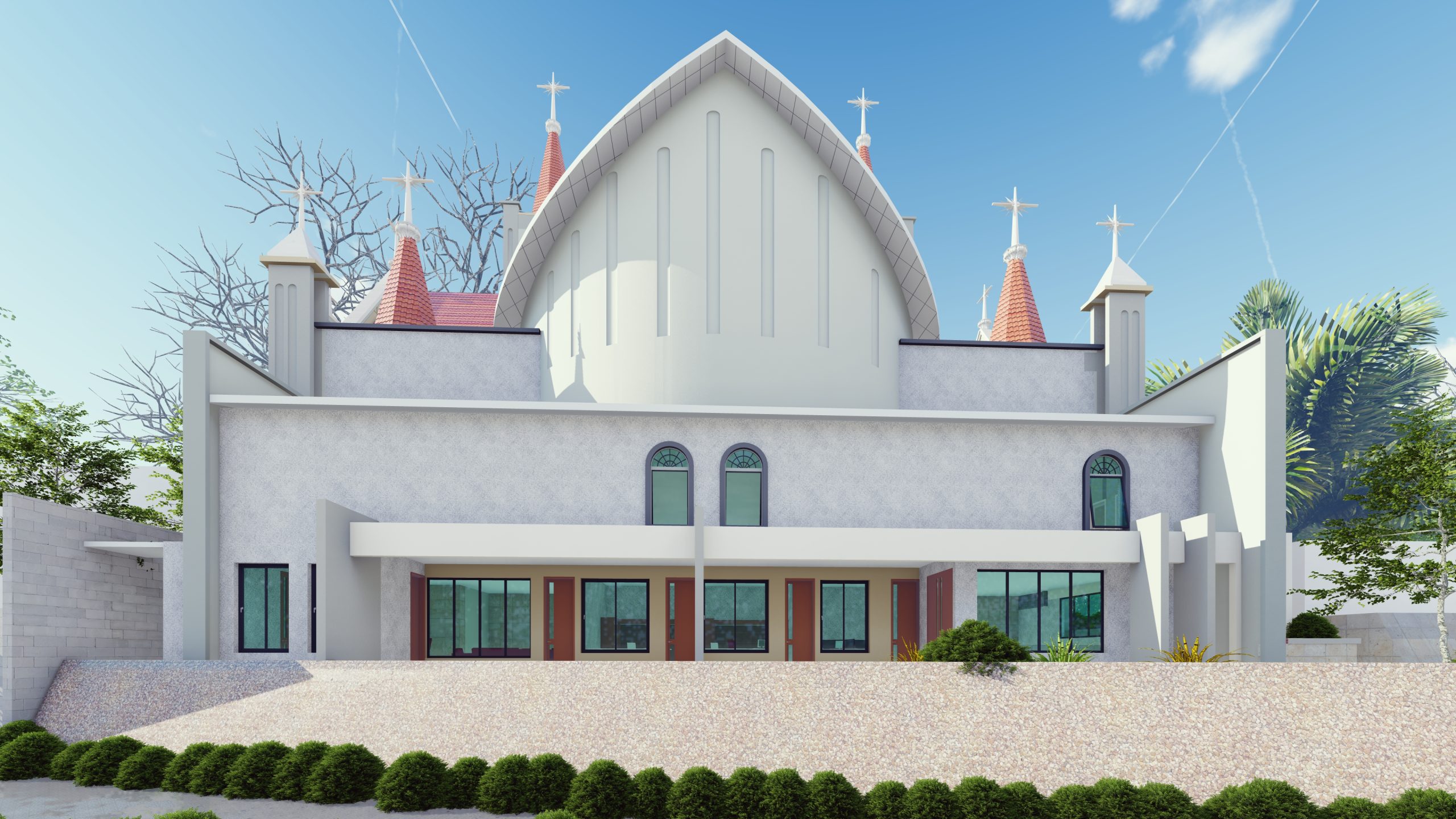 Proposed New Church for St. Ambrose RC. & Master Plan Design to Be Built at Salasala IPTL – Dar Es Salaam.
